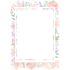 Decorative paper A4 Flora 5pcs