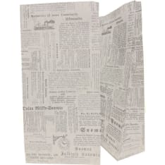 Paper bag Sanomalehti white 5pcs