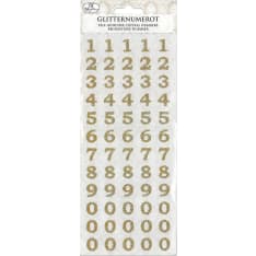 J.K.Primeco kulta glitternumerotarra