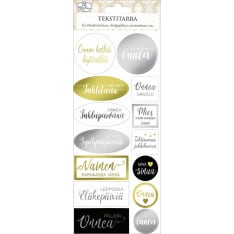 J.K. Primeco Kulta/hopea onnittelut tekstitarra