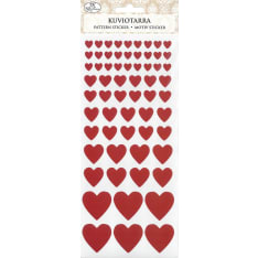 J.K.Primeco Sydän punainen kuviotarra