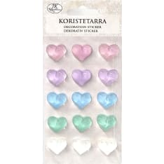 J.K. Primeco Sydän pastelli koristetarra