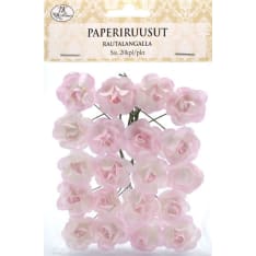 Paper rose small light pink 20pcs