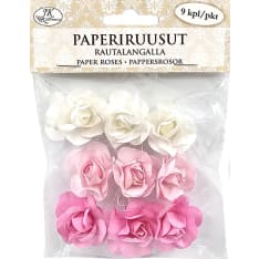 J.K. Primeco 9pcs pink assortment Paper roses