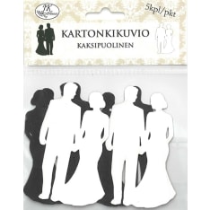 Card die cut Couple 5pcs