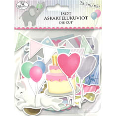 Die cut big Party animals 25pcs