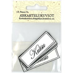 Die cut Kutsu black 6pcs