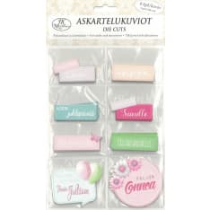 Die cut Tekstit color assortment
