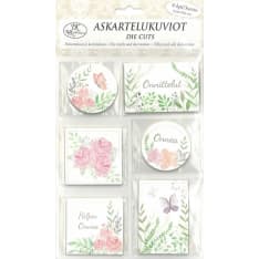 Die cut Flora toivotukset