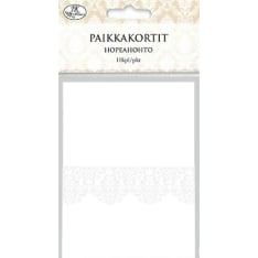 Place card silver pearlescent 10pcs