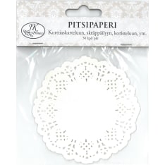 Lace paper Circle off-white 30pcs