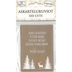 J.K. Primeco Jouluteksti natur askartelukuvio