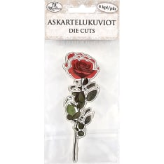 J.K. Primeco 6kpl Ruusu punainen Askartelukuviot