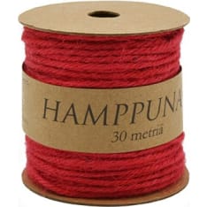 Hemp rope 30m red