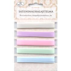 Satin ribbon assortment pastel