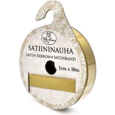 J.K. Primeco 1cm x 10m gold Satin ribbon