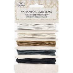 J.K. Primeco Black/natural Waxed cord assortment