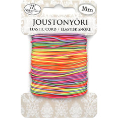 J.K. Primeco 1mm x 10m Sateenkaari joustonyöri