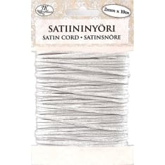 J.K. Primeco 2mm x 10m valkoinen satiininyöri