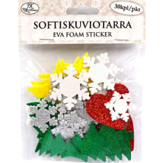 J.K. Primeco Joulu glitter 30 kpl softiskuviotarra