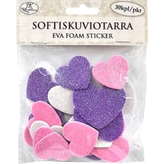 J.K. Primeco 30pcs Heart glitter Eva foam sticker