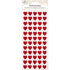 Felt sticker Heart red