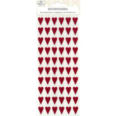 Felt sticker Heart dark red