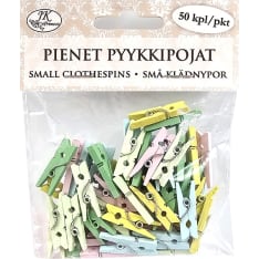 J.K. Primeco 50kpl pastellilajitelma pienet pyykkipojat