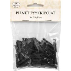 J.K. Primeco 50kpl pieni musta pyykkipoika