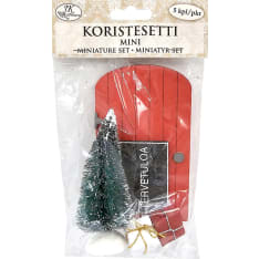 J.K. Primeco Mini Ovi ja lahjat koristesetti