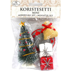 J.K. Primeco Mini kuusi ja lahjat koristesetti