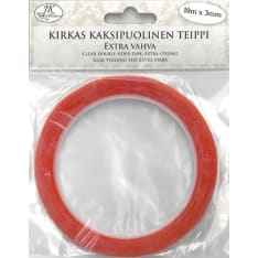 J.K. Primeco 3 mm kirkas kaksipuolinen teippi