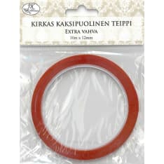J.K. Primeco 12 mm kirkas 2-puoleinen teippi