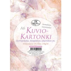 J.K. Primeco A6 Marmori rosa kuviokartonki