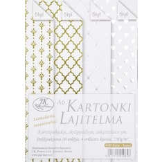 J.K. Primeco A6 kulta/hopea kartonkilajitelma