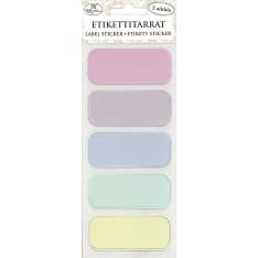J.K. Primeco 2 sheets Pastel silver foil narrow Label sticker