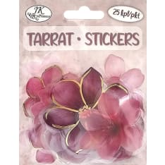 J.K. Primeco 25kpl Kukat pinkki tarra