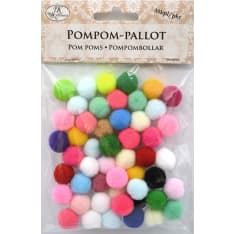 J.K. Primeco Pompom-pallot värisekoitus