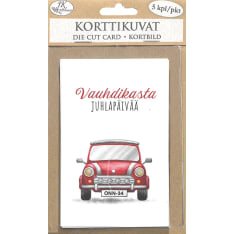 J.K. Primeco 5kpl Auto Korttikuva