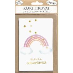 J.K. Primeco 5kpl Sateenkaari Korttikuva