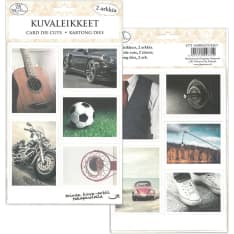Card die cuts Hobbies 2 sheets