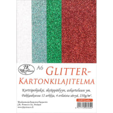 J.K. Primeco Joulu A6 glitterkartonkilajitelma