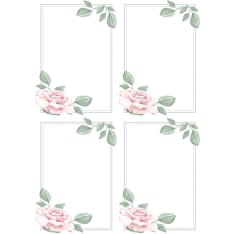 Decorative paper A4 Rosa 5pcs
