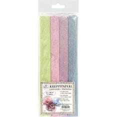 J.K. Primeco 4 rolls pearlescent pastel assortment Crepe paper