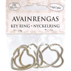 JK Primeco Heart 5pc key ring