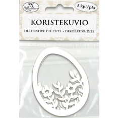 J.K.Primeco Muna valkoinen koristekuvio