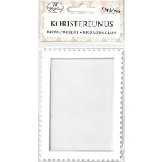 J.K. Primeco Postimerkki valkoinen koristereunus