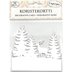 J.K. Primeco Poro ja kuuset 5 kpl koristekortti