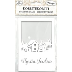 J.K. Primeco Talot ja teksti 5 kpl koristekortti