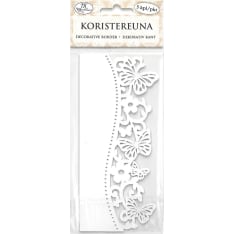 J.K. Primeco Perhonen valkoinen koristereuna